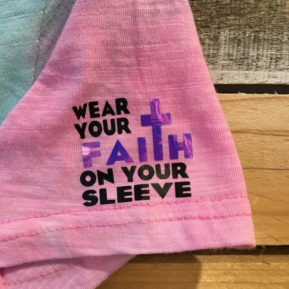 Tie Dye Graphic Tee Shirt, Multi colored, size L & XL - Picture 3 of 4